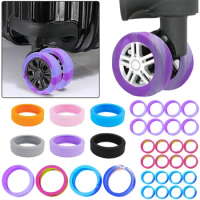 8Pcs Luggage Wheels Protector Silicone Wheel Caster Shoes Travel Luggage Suitcase Reduce Noise Wheel Cover for Chairs
