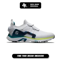 Sepatu Golf Pria Footjoy Hyperflex Boa White/Navy/Lime (FOO51076S) Original 43