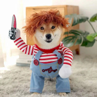 Trang phục Halloween vui nhộn cho chó con, mèo và chó Bichon Frise