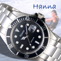 【HANNA】漢娜腕錶 重返榮耀黑水鬼造型系列大錶徑男錶/6933-2115-01(保固二年)