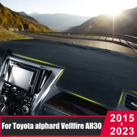For Toyota Alphard Vellfire 30 Series AH30 2015-2022 2023 Car Dashboard Cover Mat Sun Shade Pad Carpets Protector Accessories