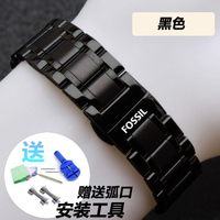 Fossil Stainless steel watch band steel strap solid watch strap 14 16 18 20 22mm㏇X0421