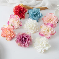 Artificial Peony Flower for Wedding Bridal Party Christmas Home Decoration garden arches party Diy gift box Hot sales Flowerhead