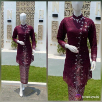 baru Setelan kebaya brokat Vania Payet Aa/kebaya brokat tunik Payet//kebaya sanghai brokat//kebaya p