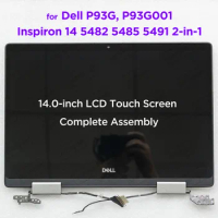 14.0 Laptop LCD Touch Screen Complete Assembly for DELL Inspiron 14 5482 5485 5491 2in1 P93G P93G001 Display Panel Replacement