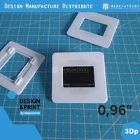 Frame cover OLED 0.96" bracket holder OLED 0.96" Hitam