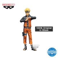 Genuine Original Banpresto Grandista Nero 27cm NARUTO Anime Uzumaki Naruto Comic Color Collectible Action Figures Toy Model Gift