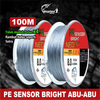 KAPTEN FISHING Tali Pancing 100m Senar Pancing PE Sensor Bright NEO+si2 Jepang Senar Pancing super  