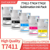 Bộ mực nhuộm sublimation 1000 ml T7411, T7414, T741X cho Epson SureColor F6000, F6070, F6200, F6270,