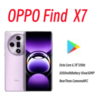 Original OPPO Find X7 5G SmartPhone Dimensity 9300 Octa Core 6.78" 120Hz 5000mAh Battery 100W 50MP Rear Three Cameras NFC