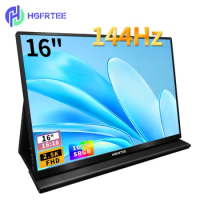 16 Inch Portable Monitor 2.5K 144Hz Gaming Display IPS Panel 100%SRGB Laptop Second Screen For Switch/Xiaomi/raspberry/xbox