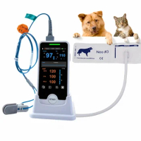 Handheld Touch Screen Veterinary Monitor Multi-parameter Cat Dog Animal Vet Pulse Oximeter Monitor