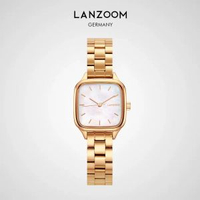 德國藍族 女士手錶 女款輕奢高級感氣質小方表禮物送女生