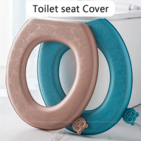 Thicken Waterproof EVA Toilet Seat Cover Mat Universal Toilet Cushion Reusable Toilet Lid Pad Bidet Bathroom Accessories Home