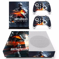 Game Battlefield 5 Skin Sticker Decals For Microsoft Xbox One S Console and 2 Controllers For Xbox One Slim Skin Sticker Vinyl