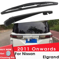 BEMOST Car Rear Windshield Wiper Arm Blades Brushes For Nissan Elgrand 2011 Onwards Hatchback Windscreen Auto Styling