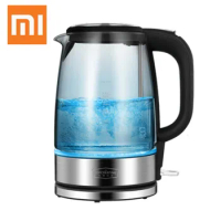 xiaomiyoupin Glass Electric Water Kettle Stainless Steel Home LED Light Tea Pot Temperature Control Anti-Dry Electric Kettle