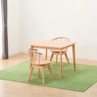 【NITORI 宜得利家居】◎實木餐桌椅3件組 N COLLECTION T-01 90公分 迴轉餐椅 C-53S NA(餐桌 實木)