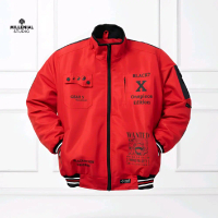 BOMBER JACKET WATERPROOF ONE PIECE MERAH ORIGIANL BLACKSEVEN | JAKET RACING SUN GOD NIKA | JAKET BIK