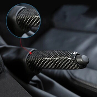 Posh Handbrake Grips Knob Cover Protector Hard Carbon Fiber for E90/E92/F30 High-end Car Replace Accessory