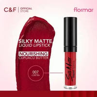 [ED 28/02/2026] Flormar Silk Matte Liquid Lipstick 007 Claret Red