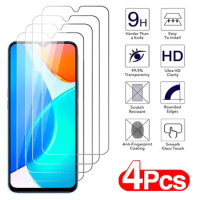 4Pcs Full Tempered Glass For Honor X6 X7 X8 X9 4G 5G Screen Protector For Honor X6a X7a X8a X9a X7b Transparent Protective Film