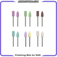 Polishing Bits 12Pcs for ARROWMAX SGS Series (2.35mm) Shank Rotary Tools Accessories for Craft Polish Sanding DIY