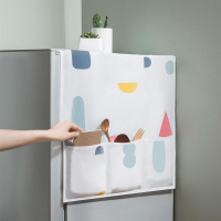 冰箱防塵罩冰箱收納掛袋防塵布收納袋式冰箱置物袋單開門冰箱蓋布
