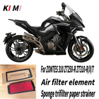For ZONTES 310 ZT250-R ZT310-R/X/T motorcycle air filter element lattice sponge three filter paper screen