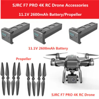 SJRC F7 PRO GPS RC Drone Spare Parts 11.1V 2600mAh Battery/Propeller F7 PRO Drone Accessories F7 PRO RC Drone Battery Blades