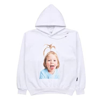 ADLV Baby Face Apple Hair Boy Hoodie - White 1