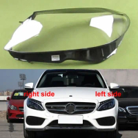 For 2015-2018 Mercedes Benz W205 C180 C200 C260L C280 C300 Headlamp Cover Transparent Lampshade Headlight Shell Plexiglass
