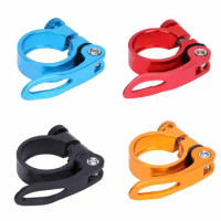 Bike Mountain Bike 31.8mm Quick Release Bicycle Aluminum Alloy Sitting Rod Clamp Cycling Saddle Bike Seat Clamp Seatpost Clamp