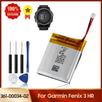 New Replacement Battery 361-00034-02 For Garmin Fenix 3 Fenix3 F3 HR GPS sports watch battery 290mAh