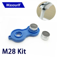 WASOURLF 2PCS M28 Female Thread Faucet Aerator 1 Tool Spanner 4 Sizes Wrench Tap Spout Accessories Key Plastic Core Bubbler