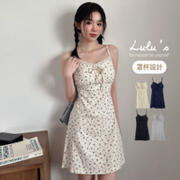 LULUS/法式氛圍碎花罩杯BRATOP短洋裝４色【A02250035】