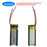 New 180mAh Battery 361843 For Battery for Sony NWZ-B135F NWZ-B152 B173 NWZ-B172F NWZ-B162F B173F B183F MP3 batteries