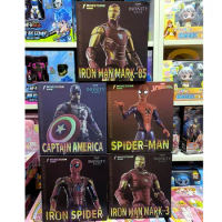 Marvel Series Deformation Toy Avengers Iron Man Mk85 Spider Man Captain America Movable Toy Birthday Gift