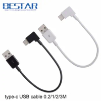 Angle USB-C USB 3.1 Type-C Angled Data charging Cable 0.2m 1m 2m 3m ,USB C Type C Cable 20cm 3ft 6ft 10ft 1 2 3 meters