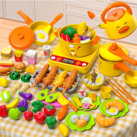 Children's Kitchen Cooking Toys for Girls Pretend Play Baby Kitchenware Set for 3 to 4 Year Old Girl