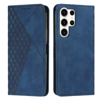 For Samsung S24 Ultra 5G Luxury Case Leather Shield Texture Book Coque for Samsung Galaxy S24 Ultra S 24 Plus Flip Cover Funda