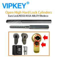 RAISE Carbide Burr Die Grinder Drill Cutter For Lock KESO ASSA ABLOY Medeco Cylinder Breaker Locksmith Tool to Open Door Locks
