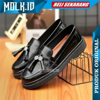 Melissa Sepatu Docmart Pria Loafers Nightmare Hitam Pantofel Formal Casual melissa 38