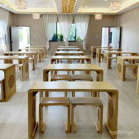 中式書法桌子專用實木國學桌學生培訓班課桌椅書畫桌茶藝桌圍棊桌