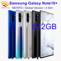 Original Samsung Galaxy Note10 Plus Note10+ Dual Sim N975FD 512GB ROM Global Version 6.8" 12GB RAM NFC 4G LTE