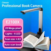 Book Document Camera Scanner E2100X Pro 20MP HD Soft Base Size A3 multi-language Software For Office/School/Bank/Hospital