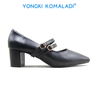[ ORIGINAL ] YONGKI KOMALADI PANTOPEL  OL-YSL1127-24 LADIES Hitam Merah Heels Shoes