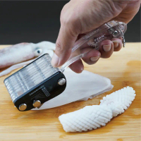 Multifunctional Squid Slicer Scallion Shredder Home Kitchen Stainless Steel Chicken Gizzard Octopus