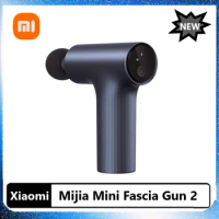 Xiaomi Mijia Mini Fascia Gun 2 Muscle Massage Gun 2450mAh 3 Massage Head 18KG Thrust Shoulder Neck Relax Indicator Light Massage
