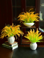 新款仿真麥穗稻谷水稻假花干花塑料花拍攝道具戶外客廳擺放花盆栽